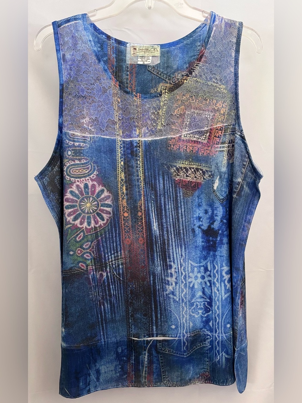 Impulse California Sleeveless Top Size XL